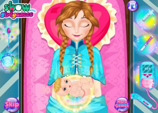 Illustration for article titled Help Frozen's Anna Give Birth to Her Baby in This Bizarre as Fuck App
